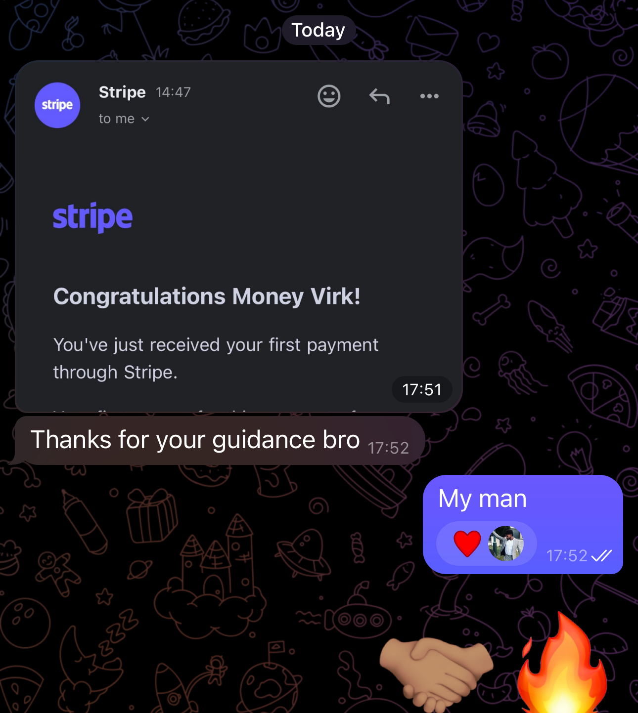 Real income and student win screenshot